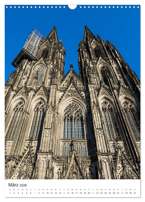 Kölner Dom - Blickwinkel auf ein Wahrzeichen (CALVENDO Wandkalender 2026)
