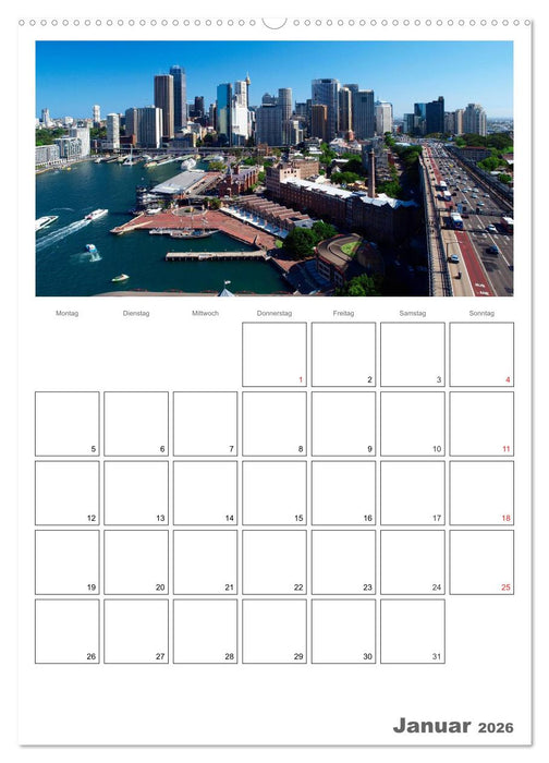 SYDNEY Terminplaner (CALVENDO Premium Wandkalender 2026)