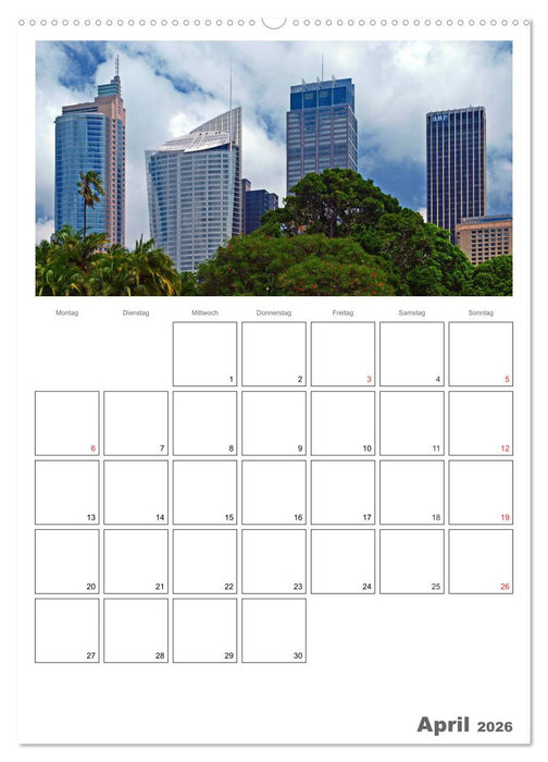 SYDNEY Terminplaner (CALVENDO Premium Wandkalender 2026)