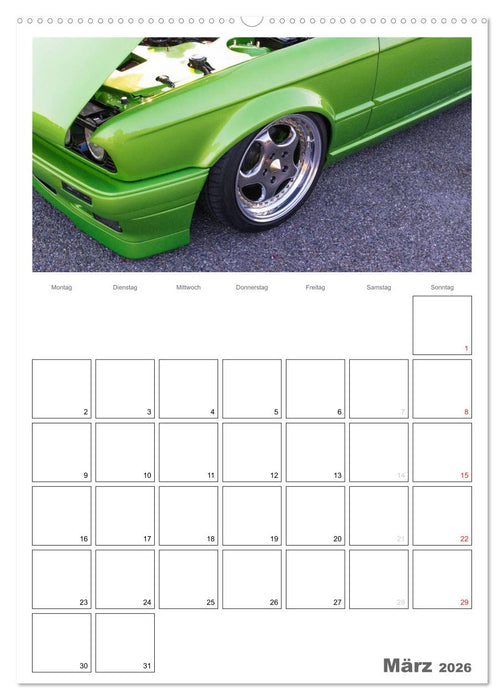 Tuning Power Planer (CALVENDO Wandkalender 2026)