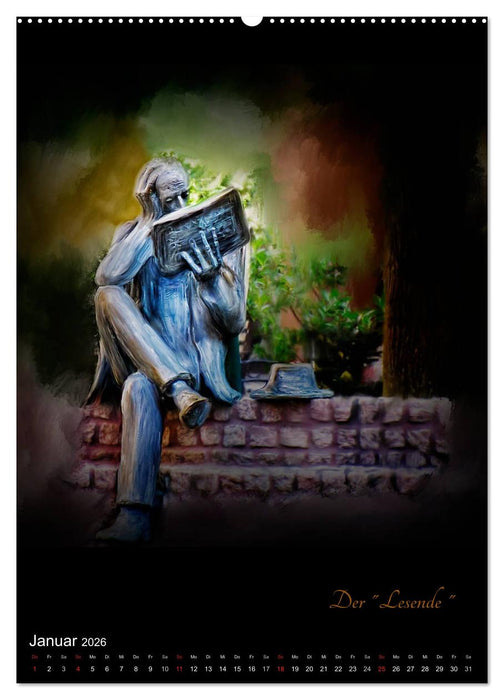 Herten - Digital gemalt (CALVENDO Premium Wandkalender 2026)