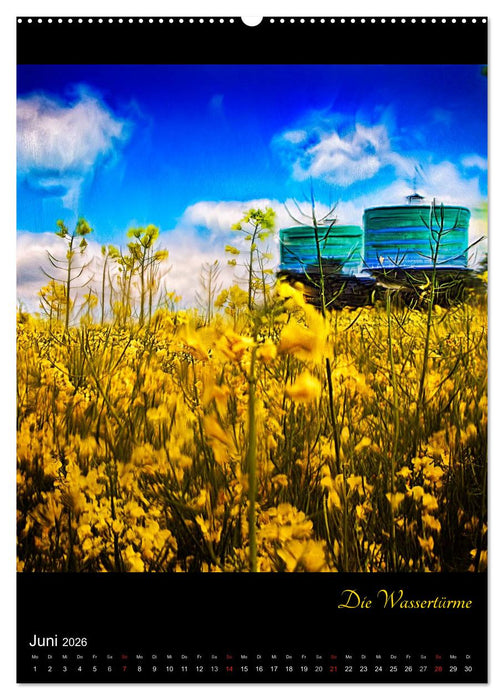 Herten - Digital gemalt (CALVENDO Premium Wandkalender 2026)