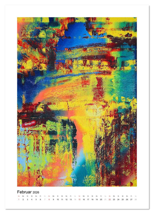 Bunte Träume - Abstrakte Kunst (CALVENDO Wandkalender 2026)