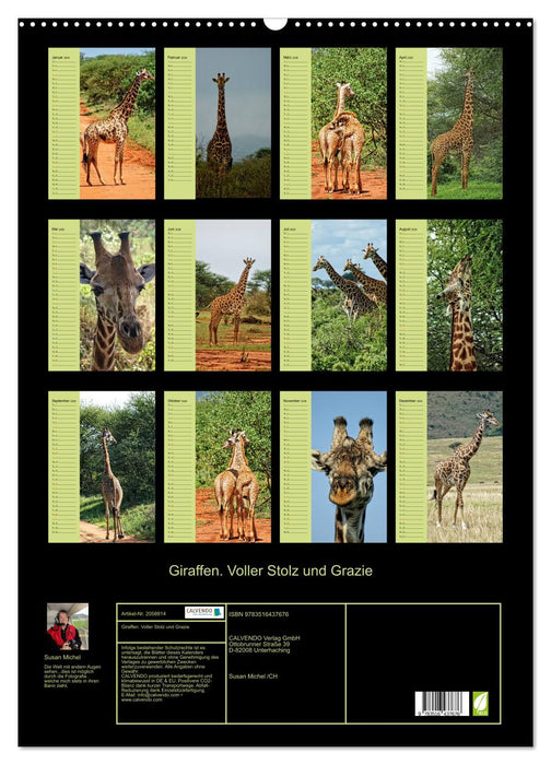 Giraffen. Voller Stolz und Grazie (CALVENDO Wandkalender 2026)