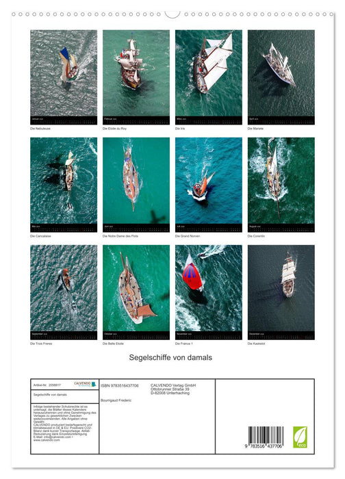 Segelschiffe von damals (CALVENDO Premium Wandkalender 2026)