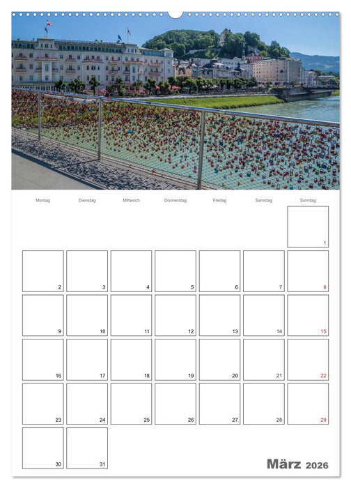 Bezauberndes SALZBURG / Terminplaner (CALVENDO Wandkalender 2026)