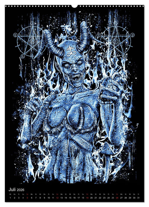 BLOODBOY/FEAR ILLUSTRATION (CALVENDO Premium Wandkalender 2026)