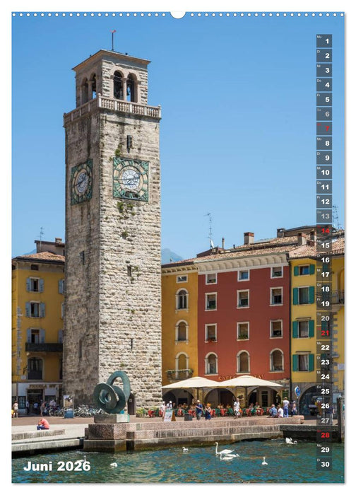 IDYLLISCHER GARDASEE Riva del Garda und Torbole (CALVENDO Premium Wandkalender 2026)