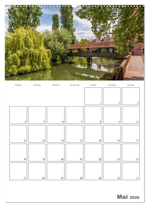 NÜRNBERG Bezauberndes Altstadtherz / Terminplaner (CALVENDO Wandkalender 2026)