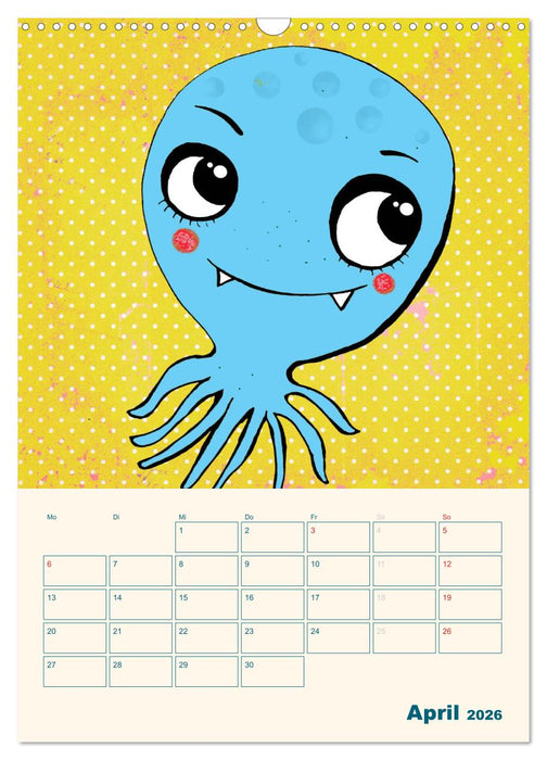 Kindliche Motive von Little Miss Arty - Illustrationen! (CALVENDO Wandkalender 2026)