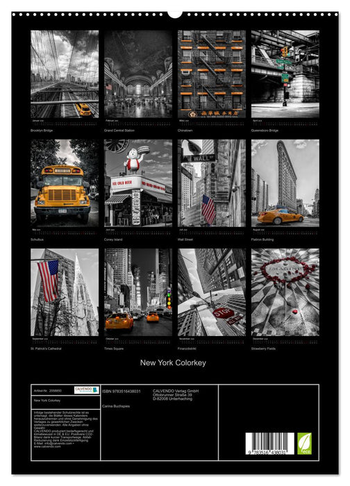New York Colorkey (CALVENDO Premium Wandkalender 2026)