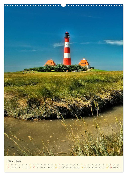 Norddeutsche Leuchttürme - maritime Wegweiser (CALVENDO Wandkalender 2026)