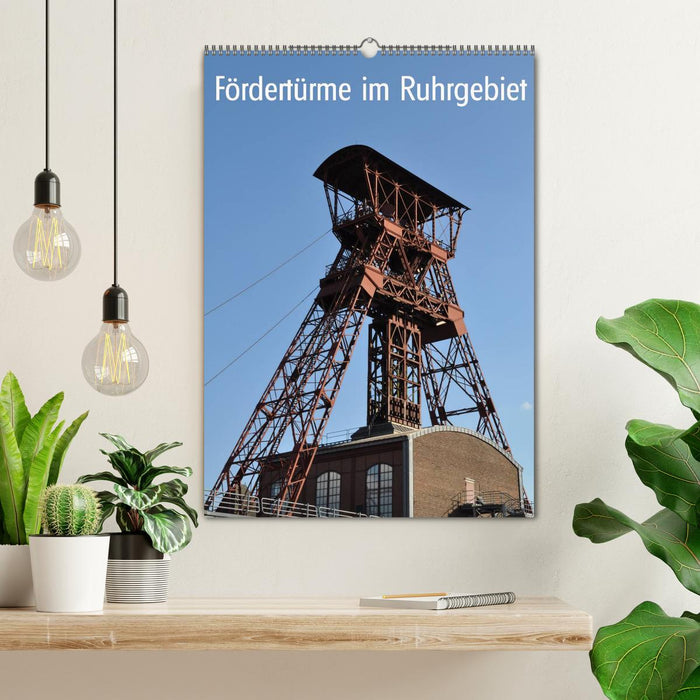 Fördertürme im Ruhrgebiet (CALVENDO Wandkalender 2026)