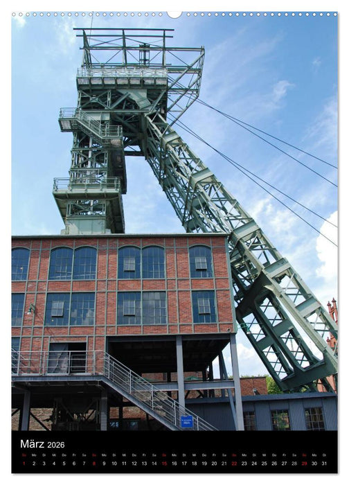 Fördertürme im Ruhrgebiet (CALVENDO Wandkalender 2026)