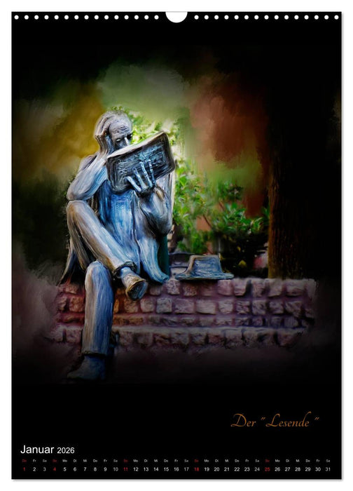 Herten - Digital gemalt (CALVENDO Wandkalender 2026)