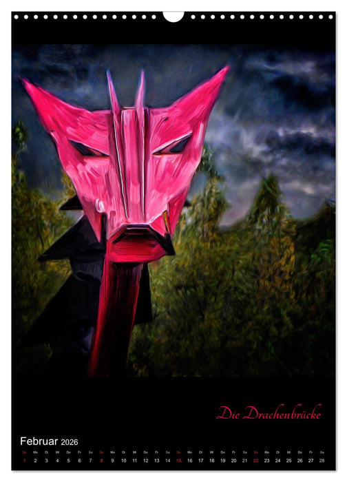 Herten - Digital gemalt (CALVENDO Wandkalender 2026)