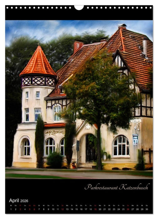 Herten - Digital gemalt (CALVENDO Wandkalender 2026)