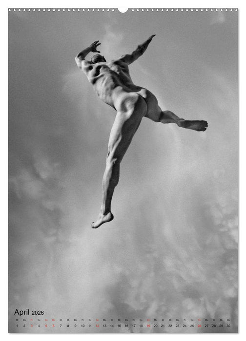 JUMP! ATHLETISCHE MÄNNERAKTE (CALVENDO Premium Wandkalender 2026)