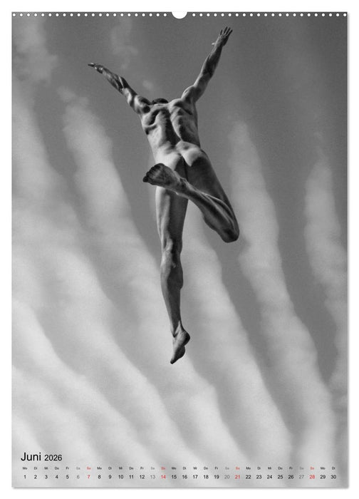 JUMP! ATHLETISCHE MÄNNERAKTE (CALVENDO Premium Wandkalender 2026)