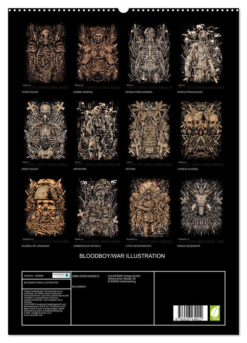 BLOODBOY/WAR ILLUSTRATION (CALVENDO Premium Wandkalender 2026)