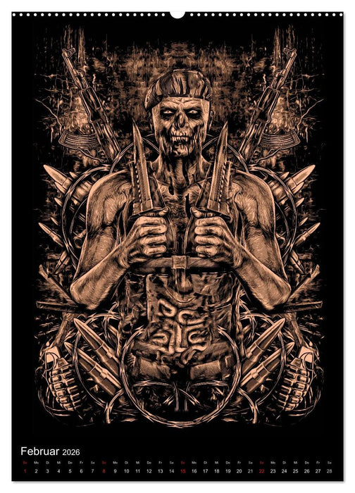 BLOODBOY/WAR ILLUSTRATION (CALVENDO Premium Wandkalender 2026)