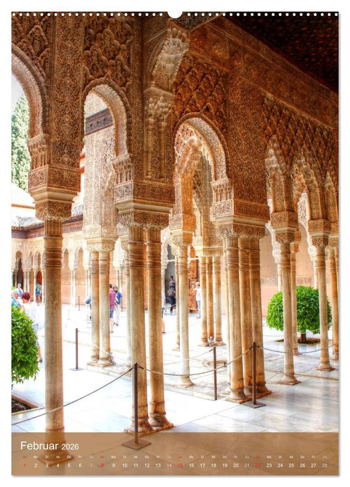 Die Alhambra (CALVENDO Premium Wandkalender 2026)