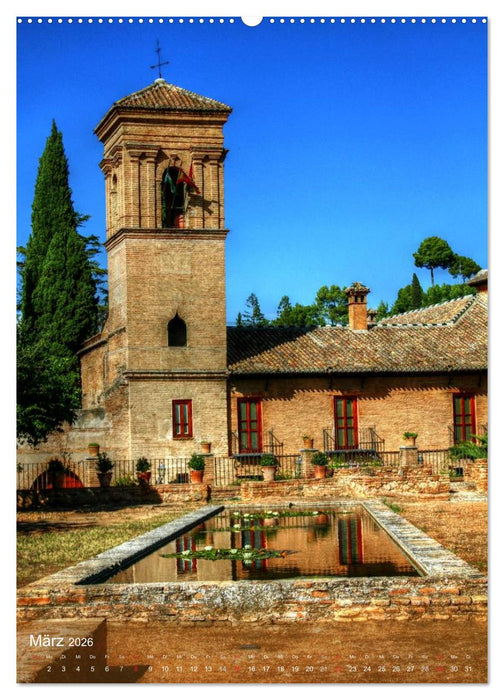 Die Alhambra (CALVENDO Premium Wandkalender 2026)