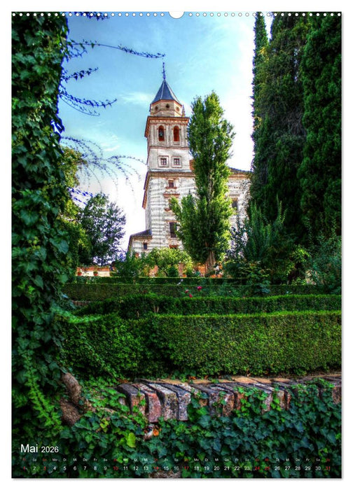 Die Alhambra (CALVENDO Premium Wandkalender 2026)