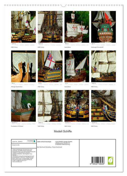 Modell Schiffe (CALVENDO Premium Wandkalender 2026)