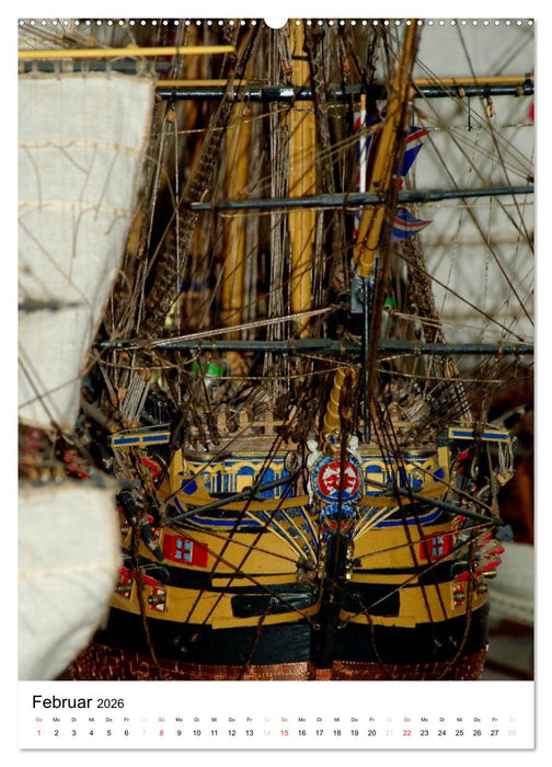 Modell Schiffe (CALVENDO Premium Wandkalender 2026)
