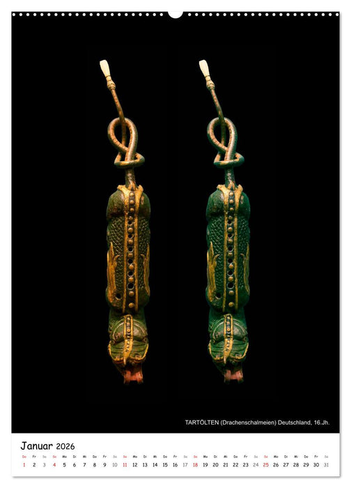 Historische Musikinstrumente (CALVENDO Premium Wandkalender 2026)