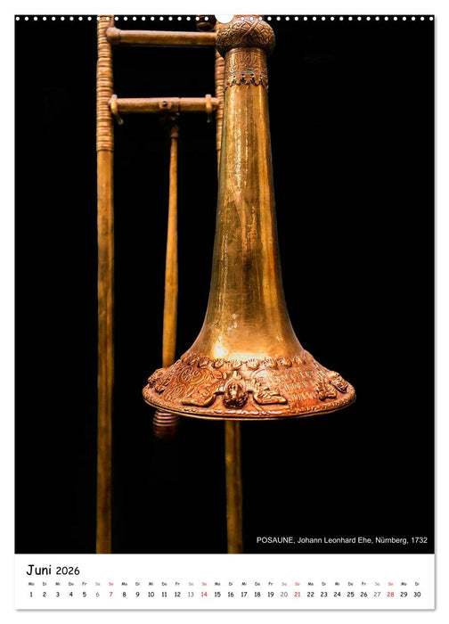 Historische Musikinstrumente (CALVENDO Premium Wandkalender 2026)