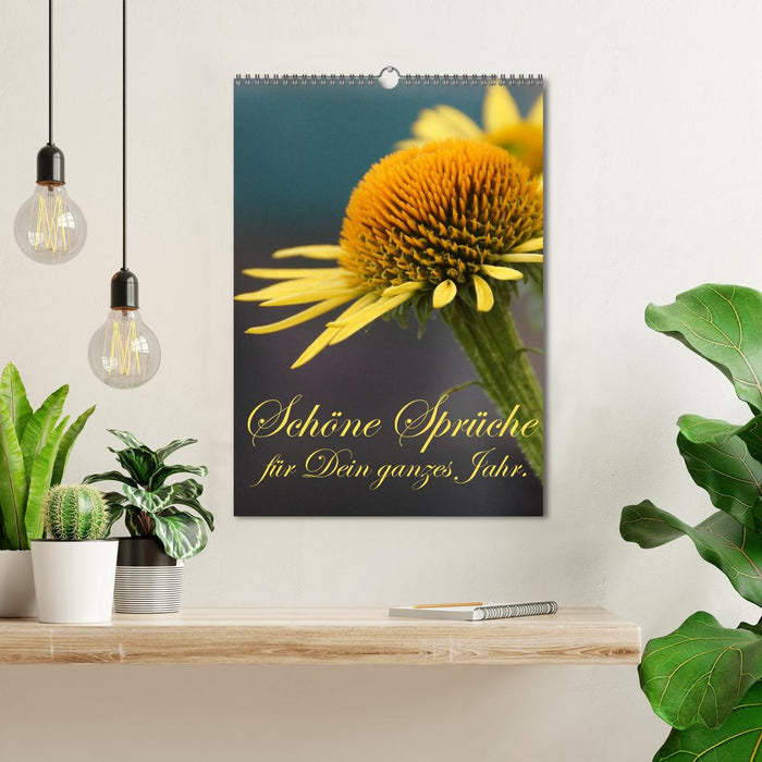 Schöne Sprüche für Dein ganzes Jahr (CALVENDO Wandkalender 2026)