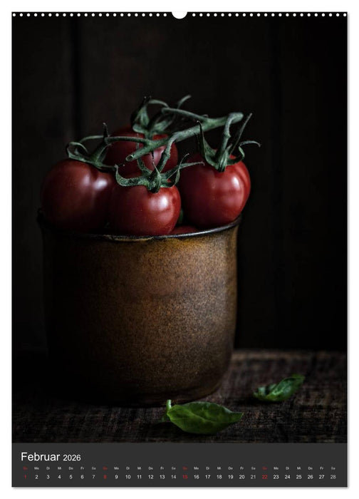 Stimmungsvoll inszeniert Küchenstillleben (CALVENDO Premium Wandkalender 2026)