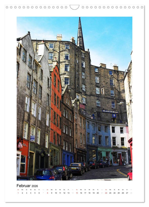 Edinburgh - Stadtansichten (CALVENDO Wandkalender 2026)