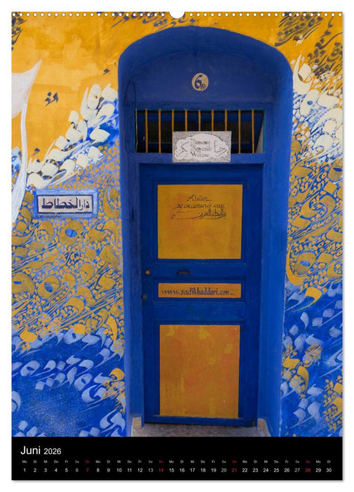 Marokkos Türen (CALVENDO Premium Wandkalender 2026)