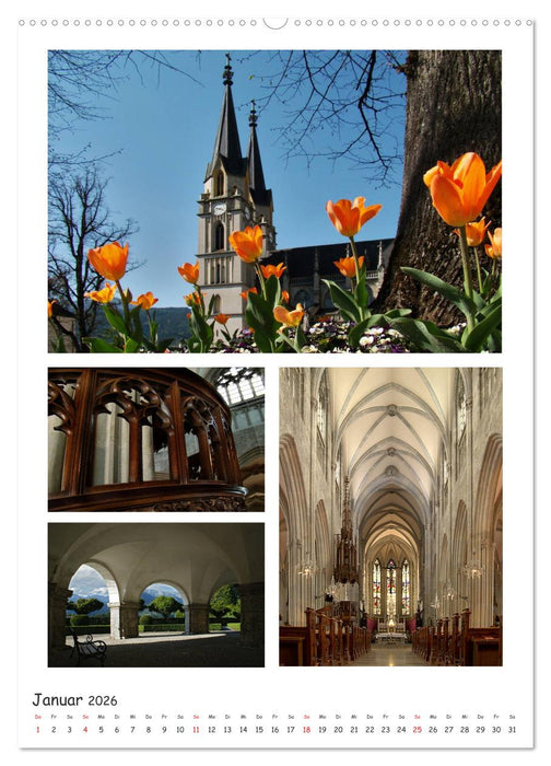 Stifte und Klöster in Österreich (CALVENDO Premium Wandkalender 2026)