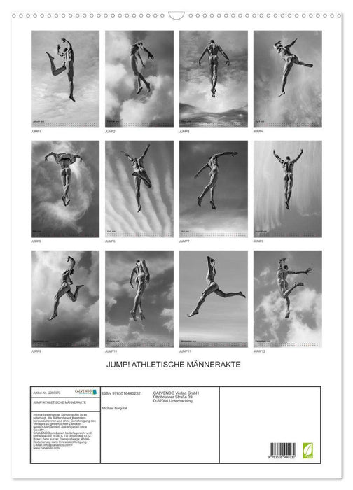 JUMP! ATHLETISCHE MÄNNERAKTE (CALVENDO Wandkalender 2026)