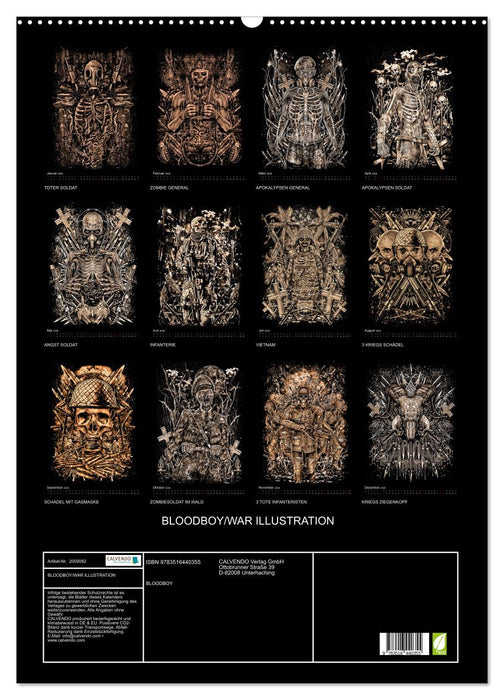 BLOODBOY/WAR ILLUSTRATION (CALVENDO Wandkalender 2026)
