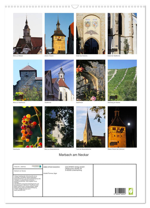 Marbach am Neckar (CALVENDO Wandkalender 2026)