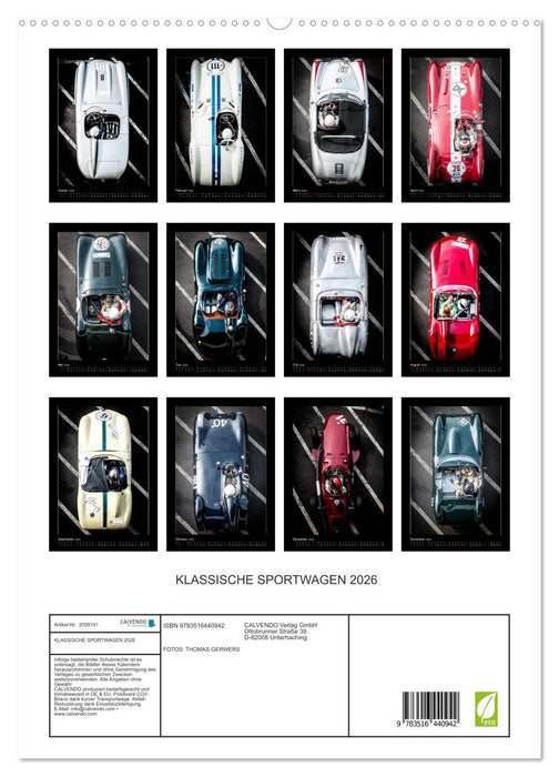 KLASSISCHE SPORTWAGEN 2026 (CALVENDO Premium Wandkalender 2026)
