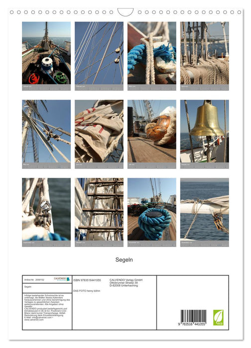 Segeln (CALVENDO Wandkalender 2026)