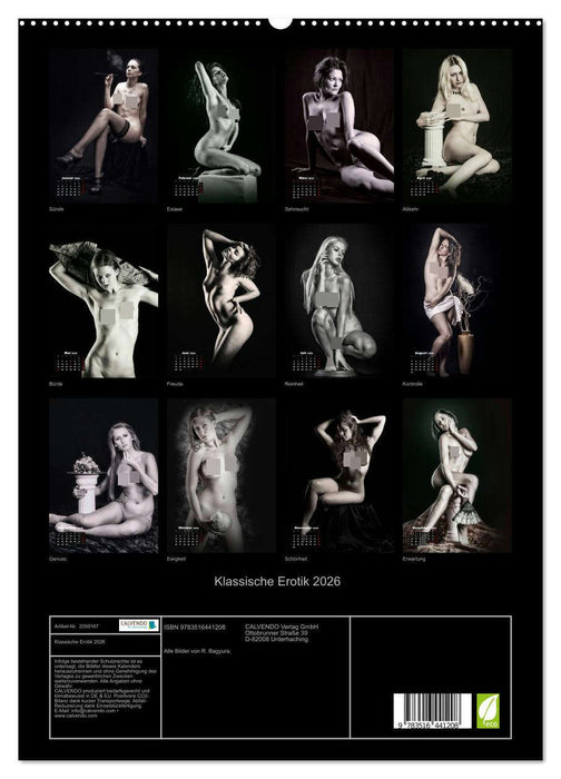 Klassische Erotik 2026 (CALVENDO Premium Wandkalender 2026)
