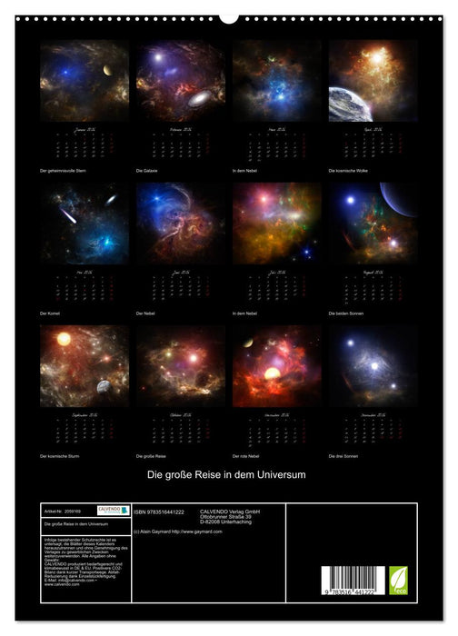 Die große Reise in dem Universum (CALVENDO Premium Wandkalender 2026)