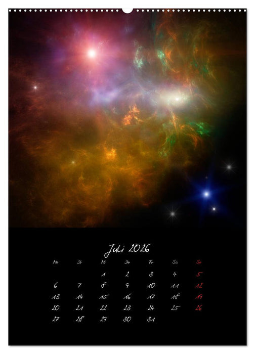 Die große Reise in dem Universum (CALVENDO Premium Wandkalender 2026)