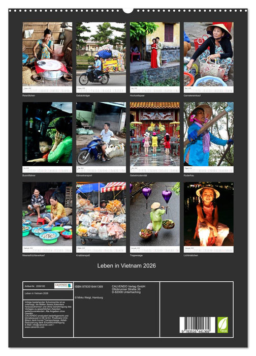Leben in Vietnam 2026 (CALVENDO Premium Wandkalender 2026)