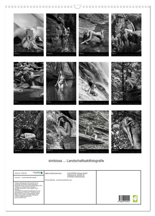 simbiosa ... Landschaftsaktfotografie (CALVENDO Wandkalender 2026)