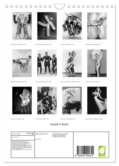 Varieté in Berlin (CALVENDO Wandkalender 2026)