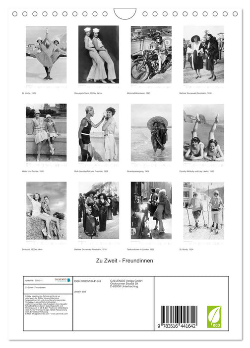 Zu Zweit - Freundinnen (CALVENDO Wandkalender 2026)