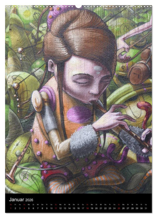KA- GRAFFITI (CALVENDO Premium Wandkalender 2026)